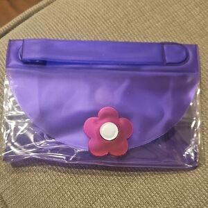 Purple Women’s Floral Clutch Bag